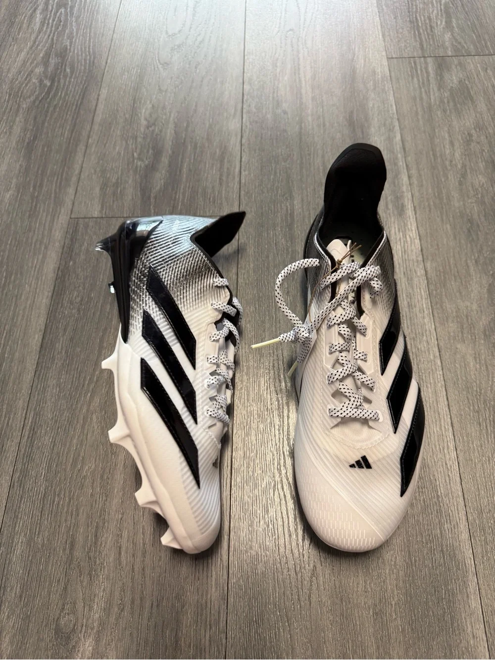Mens adidas Adizero Electric II American Football Cleats White JQ3962 Mens Sz 12